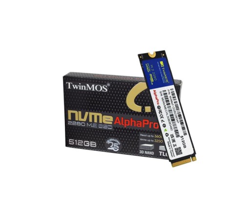 512 GB TWINMOS M.2 PCIE NVME 3600/3250 NVMe512GB2280AP