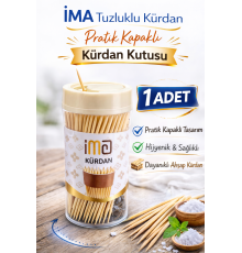 İMA Tuzluklu Kürdan 1 Adet | Pratik Kapaklı Kürdan Kutusu