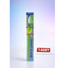 Banat Compact Kutulu Diş Fırçası 1 Adet Orta Sert Koruyucu Kapaklı