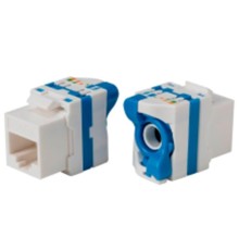 URANIUM KJ-UC6-18056DB CAT6 UTP 180 DERECE ÇEVİRMELİ KEYSTONE JACK MAVİ RENK