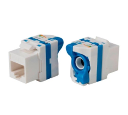 URANIUM KJ-UC6-18056DB CAT6 UTP 180 DERECE ÇEVİRMELİ KEYSTONE JACK MAVİ RENK