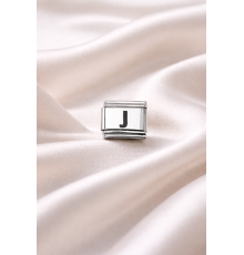 Nomination Uyumlu J Harf Charm | Çelik Bileklik Aksesuarı | Kişiye Özel Harf Modülü | Minimal & Şık Tasarım