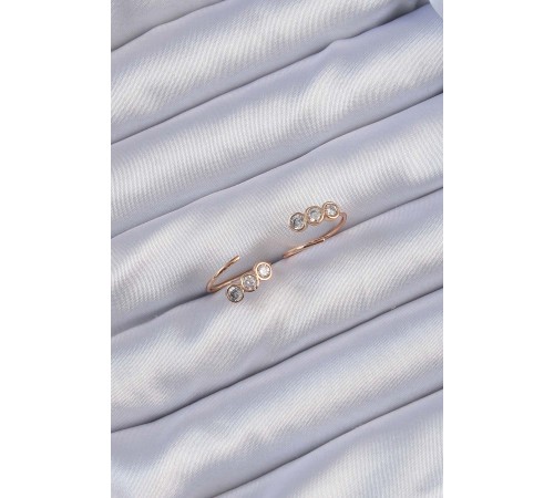 Xuping Rose Renk Zirkon Taşlı Su Yolu Küpe