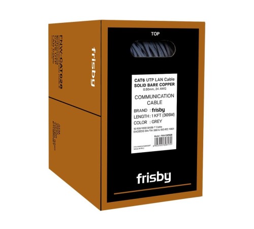 FRISBY FNW-CAT628 305MT 0.50MM 24AWG %100 BAKIR CAT6 KABLO