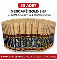 Kahve Gold 2 Gr 50 Adet Tek İçimlik Stick Çözünebilir Granül Kahve Toplu Paket