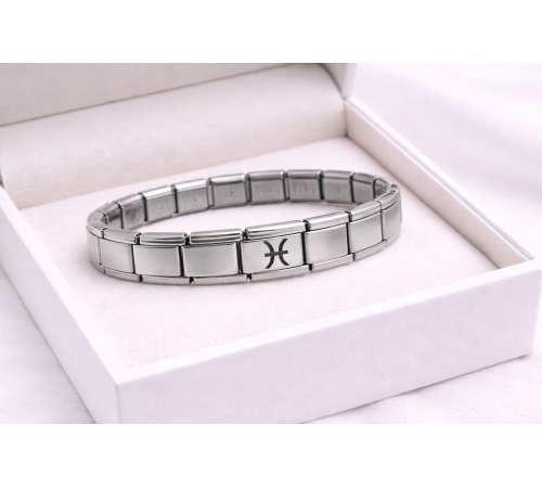 Çelik Nomination Bileklik Balık Burcu | Paslanmaz Çelik Burç Bilekliği | Zarif ve Anlamlı Tasarım