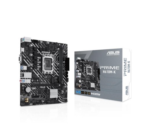 ASUS PRIME H610M-K DDR5 5600MHZ 1XVGA 1XHDMI 1XM.2 USB 3.2 MATX 1700P (12. / 13. VE 14. NESİL İŞLEMCİ UYUMLU)