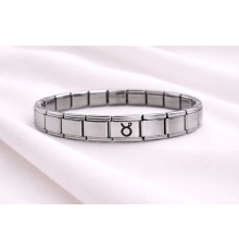 Boğa Burcu Çelik Nomination Bileklik | ? Burç Simgeli Paslanmaz Çelik Kadın Erkek Bileklik