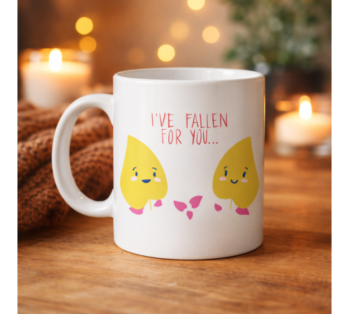 Model 29 – I’ve Fallen For You Yazılı Sevimli Aşk Temalı Porselen Kupa