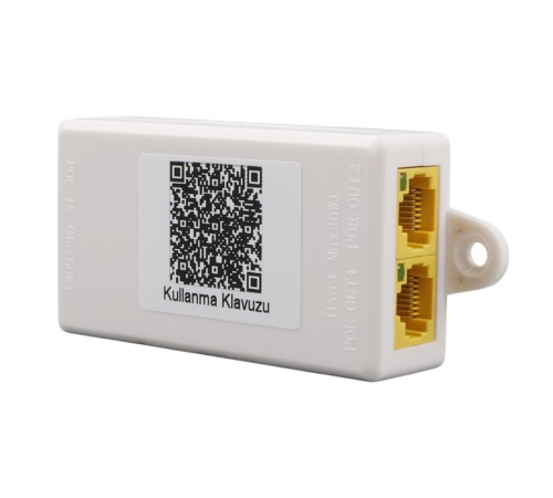 URANIUM POE-RP12P 1 PORT POE GİRİŞ BESLEME+ 2 PORT POE ÇIKIŞ 10/100 PLASTİK KASA POE REPEATER