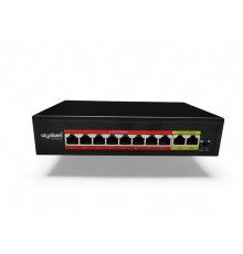 URANIUM POE-8002-96W 8 PORT 10/100 + 2 PORT 10/100 RJ45 UPLINK WATCH-DOG POE SWITCH (REALTEK CHIPSET)