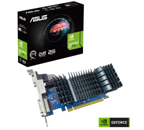 ASUS GEFORCE GT710-SL-2GD5-BRK-EVO 2GB DDR5 64BIT 1XVGA 1XHDMI 1XDVI EKRAN KARTI