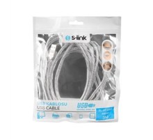 S-LINK SL–AF2003 USB 2.0 3MT ŞEFFAF UZATMA KABLOSU