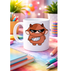 Havalı İnek Figürlü Porselen Kupa MODEL 95 – Eğlenceli Tasarım Ofis & Ev İçin Özel Kupa