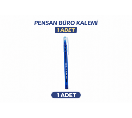Pensan Büro Tükenmez Kalem 1.0 mm Mavi 1 Adet