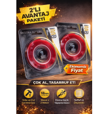 VHB Akrilik Silikon Bant 18mm x 2 Metre Şeffaf Çift Taraflı Güçlü Yapıştırıcı Bant 2 Adet