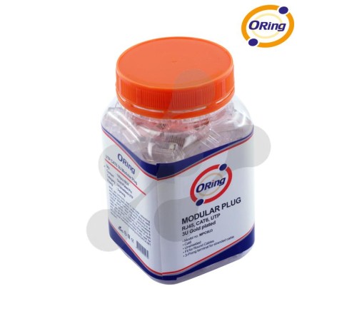 ORING MPC6U3 CAT6 PLUG U/UTP RJ45 ALTIN UÇ KONNEKTÖR 100 LÜ PAKET