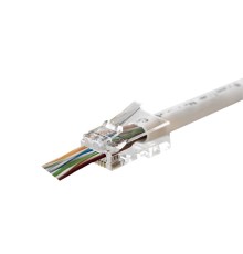 ORING MPC6U3EZ CAT6 PLUG U/UTP EZRJ45 YENİ NESİL ALTIN UÇ KONNEKTÖR 100 LÜ PAKET