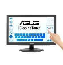 15.6 ASUS VT169HE IPS 5MS 60MHZ 1XVGA 1XHDMI FHD 1920X1080 DOKUNMATİK EKRAN FLICKER FREE ÇERÇEVESİZ VESA SİYAH