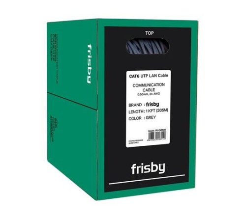 FRISBY FNW-CAT622 305MT 0.50MM 24AWG CAT6 UTP KABLO GRİ