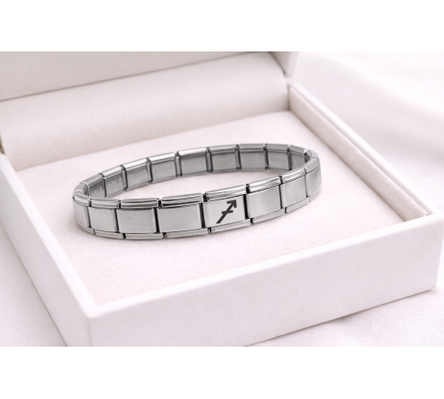 Çelik Nomination Bileklik Yay Burcu | Paslanmaz Çelik Burç Bilekliği | Şık ve Özgür Ruhlu Tasarım