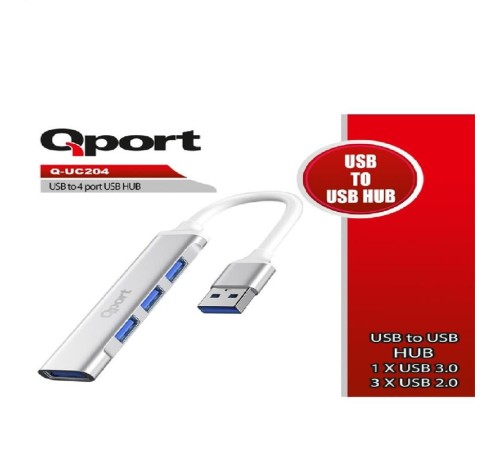 QPORT Q-UC204 USB TO 4 PORT USB ÇOKLAYICI