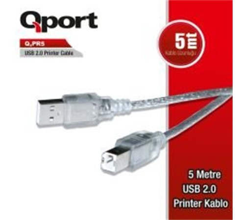 QPORT Q-PR5 USB 2.0 5M YAZICI KABLOSU