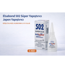 Elsabond 502 Süper Yapıştırıcı Japon Yapıştırıcı 20g Güçlü Hızlı Kuruyan Super Glue 1 Adet