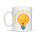 You Light Up My Life Tasarımlı Porselen Kupa Model 15 - Sevimli Ampul Desenli Hediyelik Kahve Kupası