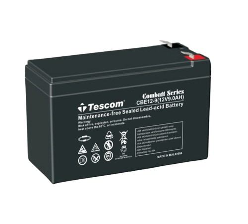 TESCOM COMBATT CBL12-9E 12V 9AH TAM BAKIMSIZ KURU AKÜ