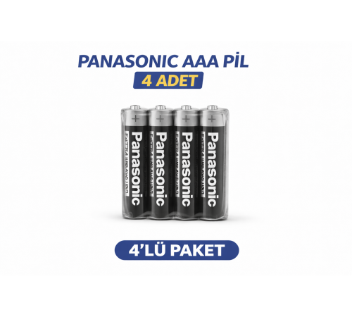 pana AAA R03 İnce Pil Zinc Carbon Extra Heavy Duty 2’li 2 Paket