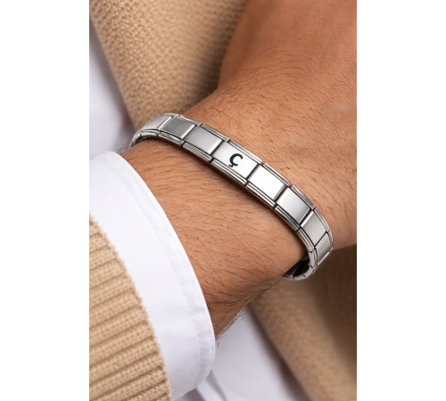 Kişiye Özel Ç Harfli Çelik Bileklik – Paslanmaz Çelik İtalyan Model Harfli Bilezik