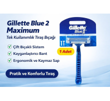 Jilet Blue 2 Maximum Tek Kullanımlık Tıraş Bıçağı 1 Adet