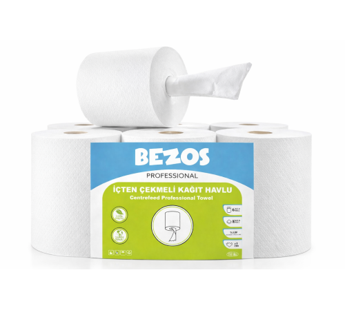 Professional İçten Çekmeli Kağıt Havlu 6’lı Koli | Endüstriyel & Yoğun Kullanım