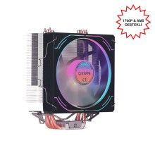FRISBY FCL-F1334C (P4S) INTEL 1366/115X/1200/1700-AMD AM2/AM2+/AM3/AM4/AM5 İŞLEMCİ FAN