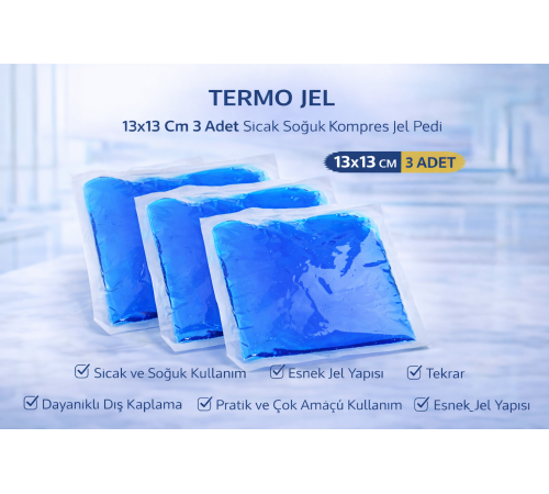 Termo Jel 13x13 Cm 3 Adet Sıcak Soğuk Kompres Jel Pedi