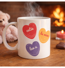 Cutie Be Mine lYK U Porselen Kupa – Model 9 - Sevgiliye Özel Tatlı Tasarım