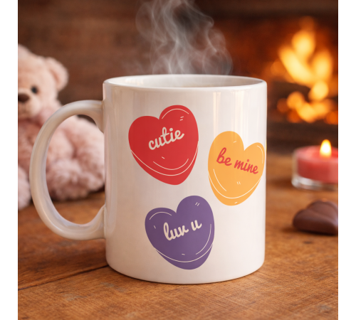 Cutie Be Mine lYK U Porselen Kupa – Model 9 - Sevgiliye Özel Tatlı Tasarım