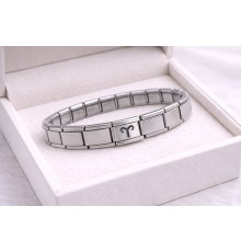 Çelik Nomination Bileklik Koç Burcu | Paslanmaz Çelik Burç Bilekliği | Güçlü ve Şık Tasarım