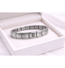 Çelik Nomination Bileklik İkizler Burcu | Paslanmaz Çelik Burç Bilekliği | Modern ve Şık Tasarım