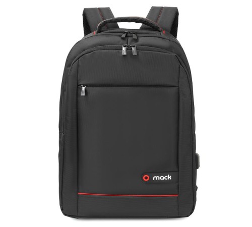 MACK MCC-007 17.3" OFFICE USB GİRİŞLİ NOTEBOOK SIRT ÇANTASI SİYAH