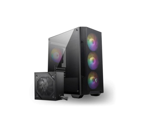 MSI MAG FORGE M100A D60 600W 80+ AKRİLİK YAN PANEL 3X120MM 1X120MM ARGB BRONZE MATX GAMING KASA