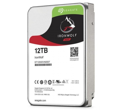 12 TB SEAGATE 3.5 IRONWOLF SATA3 7200RPM 256MB ST12000VN0008 (3 YIL RESMI DIST GARANTILI)