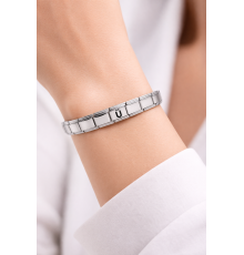 Kişiye Özel Ü Harfli Çelik Bileklik – Paslanmaz Çelik Bilek, Zarif ve Minimal Harf Bileklik
