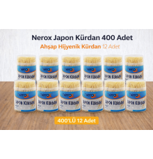 Nerox Japon Kürdan 400 Adet Ahşap Hijyenik Kürdan 12 Adet