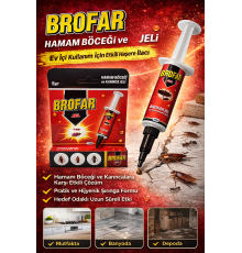 Brofar Jel Hamam Böceği ve Karınca Jeli 5 gr Etkili Haşere İlacı Ev İçi Kullanım 1 Adet