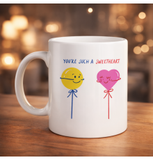 Model 21 – You’re Such a Sweetheart Tasarımlı Porselen Kupa - Arkadaşa Sevgiliye Özel Tatlı Mesajlı Kupa