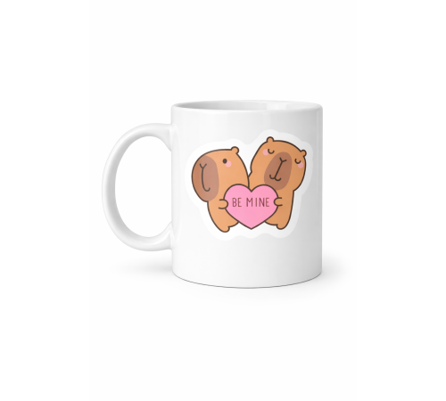 Be Mine Sevimli Ayıcık Tasarımlı Porselen Kupa Model 43 – Aşk Temalı Sevgili Kupası – Özel Gün Hediyesi