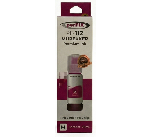 perFIX PF T112M  Kırmızı Şişeli Mürekkep (70 ml )