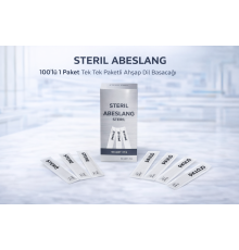 Steril Abeslang 100'lü 1 Paket Tek Tek Paketli Ahşap Dil Basacağı Medikal Spatula